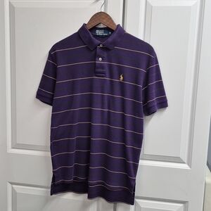 Ralph Lauren Polo in Purple with Gold Accents